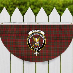 ScotsTee Shop Scottish Stewart of Galloway Wilsons’ Crest Tartan Non-Pleated Fan Flag Bunting Banner