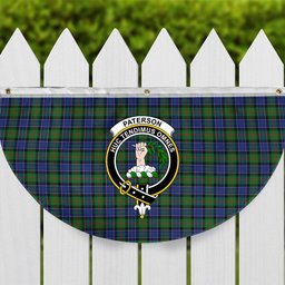 ScotsTee Shop Scottish Paterson SC Crest Tartan Non-Pleated Fan Flag Bunting Banner