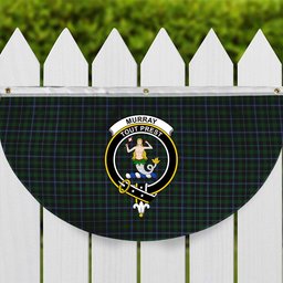 ScotsTee Shop Scottish Murray 1830-40 Crest Tartan Non-Pleated Fan Flag Bunting Banner