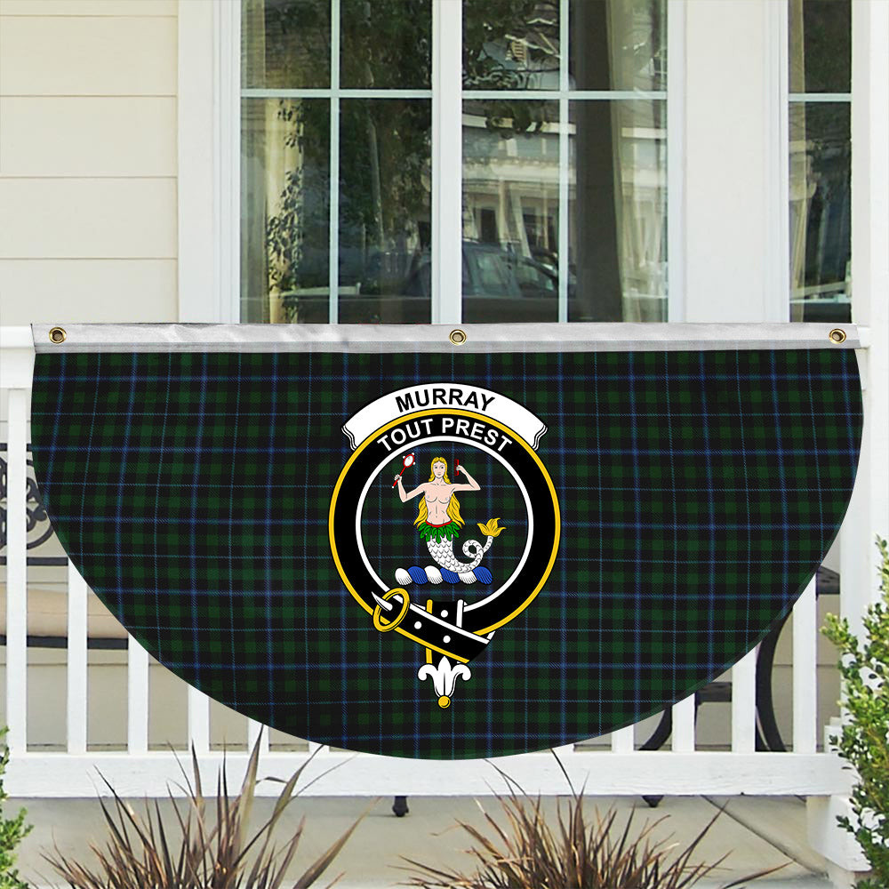 ScotsTee Shop Scottish Murray 1830-40 Crest Tartan Non-Pleated Fan Flag Bunting Banner