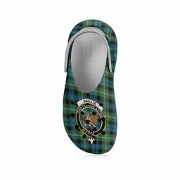 ScotsTee Shop Scottish Baillie of Polkemmet Ancient Crest Women's Tartan Height Increasing Clogs