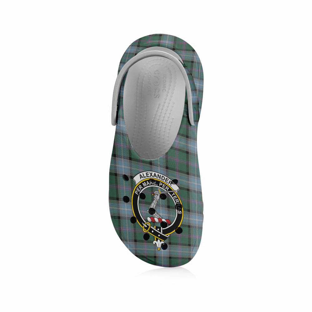ScotsTee Shop Scottish Alexander of Menstry Hunting Crest Women's Tartan Height Increasing Clogs