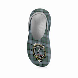 ScotsTee Shop Scottish Alexander of Menstry Hunting Crest Women's Tartan Height Increasing Clogs