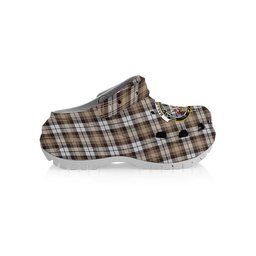 ScotsTee Shop Scottish Baillie Dress Modern Clan Crest Women's Tartan Height Increasing Clogs