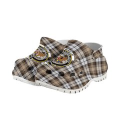 ScotsTee Shop Scottish Baillie Dress Modern Clan Crest Women's Tartan Height Increasing Clogs