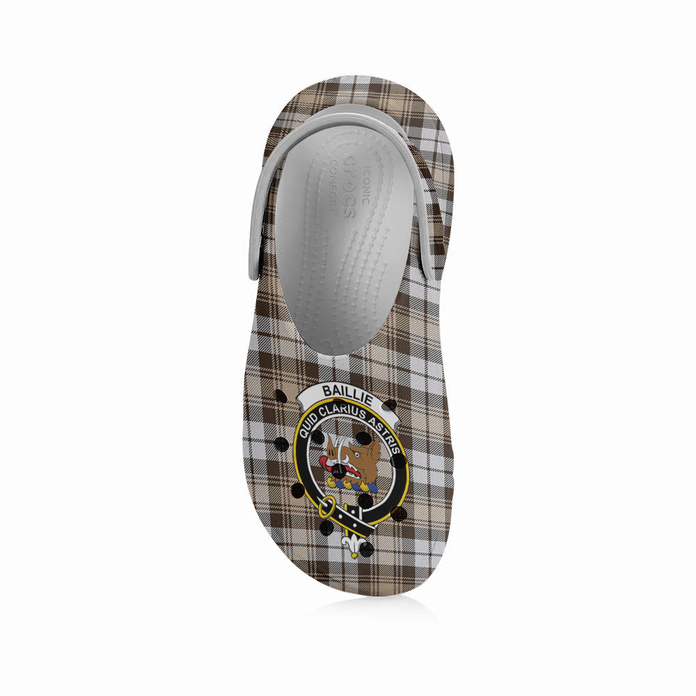 ScotsTee Shop Scottish Baillie Dress Modern Clan Crest Women's Tartan Height Increasing Clogs