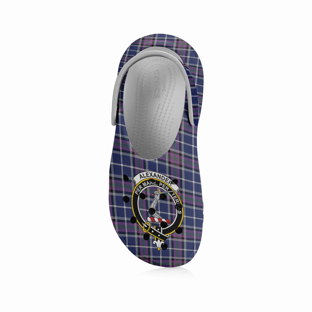 ScotsTee Shop Scottish Alexander of Menstry Modern Crest Women's Tartan Height Increasing Clogs