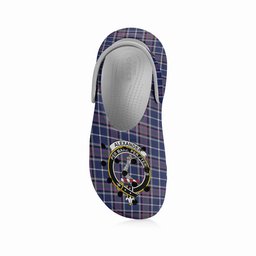 ScotsTee Shop Scottish Alexander of Menstry Modern Crest Women's Tartan Height Increasing Clogs