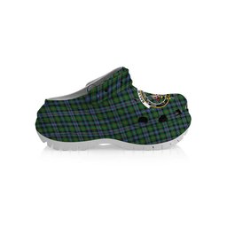 ScotsTee Shop Scottish Baillie of Lamington Ancient Clan Crest Women's Tartan Height Increasing Clogs