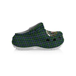 ScotsTee Shop Scottish Baillie of Lamington Modern Clan Crest Women's Tartan Height Increasing Clogs