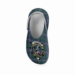 ScotsTee Shop Scottish Alexander of Menstry Hunting Modern Crest Women's Tartan Height Increasing Clogs