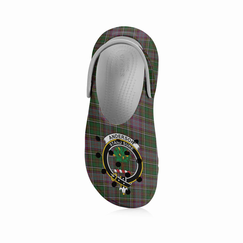 ScotsTee Shop Scottish Anderson of Kinneddar Hunting Crest Women's Tartan Height Increasing Clogs