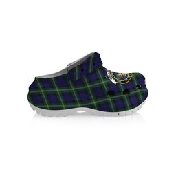 ScotsTee Shop Scottish Baillie of Polkemmet Crest Women's Tartan Height Increasing Clogs