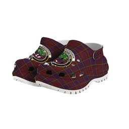 ScotsTee Shop Scottish Anderson of Kinnedear Red Crest Women's Tartan Height Increasing Clogs