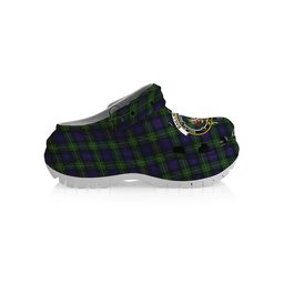 ScotsTee Shop Scottish Baillie (Fencibles) Crest Women's Tartan Height Increasing Clogs