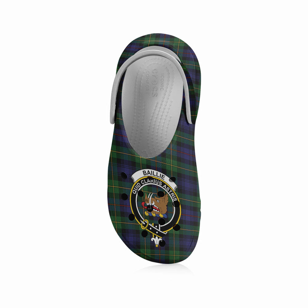 ScotsTee Shop Scottish Baillie (Fencibles) Crest Women's Tartan Height Increasing Clogs