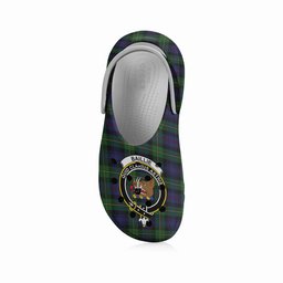 ScotsTee Shop Scottish Baillie (Fencibles) Crest Women's Tartan Height Increasing Clogs