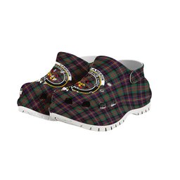 ScotsTee Shop Scottish Cameron Highlanders of Ottawa Crest Women's Tartan Height Increasing Clogs