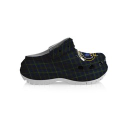 ScotsTee Shop Scottish Bruce of Crionaich Crest Women's Tartan Height Increasing Clogs