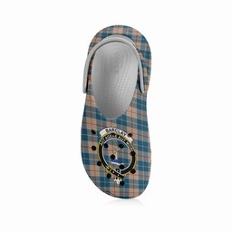 ScotsTee Shop Scottish Barclay Hunting #2 Modern Clan Crest Women's Tartan Height Increasing Clogs