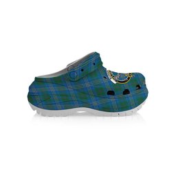 ScotsTee Shop Scottish Burns of California Ancient Crest Women's Tartan Height Increasing Clogs