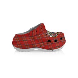 ScotsTee Shop Scottish Burnett of Leys Ancient Crest Women's Tartan Height Increasing Clogs
