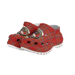 ScotsTee Shop Scottish Burnett of Leys Ancient Crest Women's Tartan Height Increasing Clogs