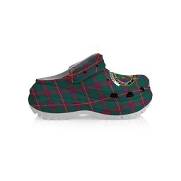 ScotsTee Shop Scottish Cairns of Finavon Ancient Crest Women's Tartan Height Increasing Clogs