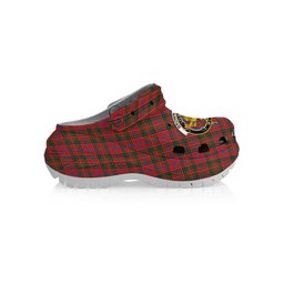 ScotsTee Shop Scottish Brown of Castledean (Broun of Castledean) Ancient Crest Women's Tartan Height Increasing Clogs