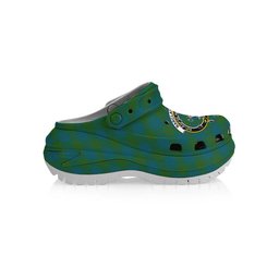 ScotsTee Shop Scottish Barclay Hunting Ancient Clan Crest Women's Tartan Height Increasing Clogs