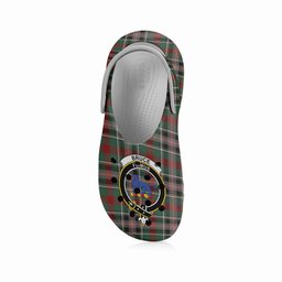 ScotsTee Shop Scottish Bruce of Kinnaird Crest Women's Tartan Height Increasing Clogs