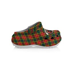 ScotsTee Shop Scottish Baxter of Balgavies Modern Crest Women's Tartan Height Increasing Clogs