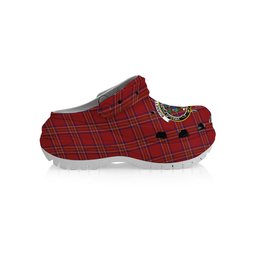ScotsTee Shop Scottish Burnett of Leys Dress Crest Women's Tartan Height Increasing Clogs