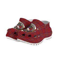 ScotsTee Shop Scottish Burnett of Leys Dress Crest Women's Tartan Height Increasing Clogs