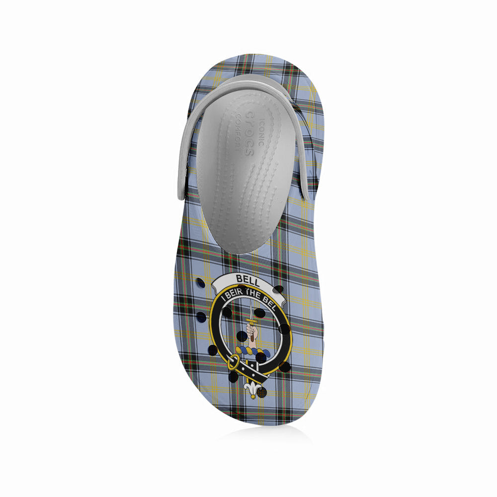 ScotsTee Shop Scottish Bell of the Borders SC Crest Women's Tartan Height Increasing Clogs