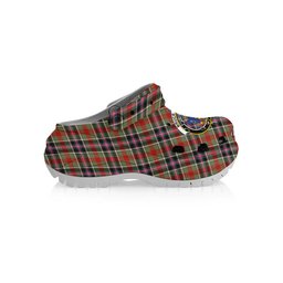ScotsTee Shop Scottish Bruce of Kinnaird Ancient Crest Women's Tartan Height Increasing Clogs