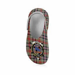 ScotsTee Shop Scottish Bruce of Kinnaird Ancient Crest Women's Tartan Height Increasing Clogs