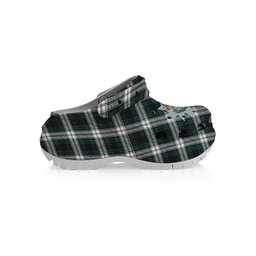 ScotsTee Shop Scottish Black Watch Dress Modern Crest Women's Tartan Height Increasing Clogs