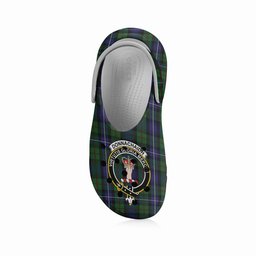 ScotsTee Shop Scottish Donnachaidh Robertson Crest Women's Tartan Height Increasing Clogs
