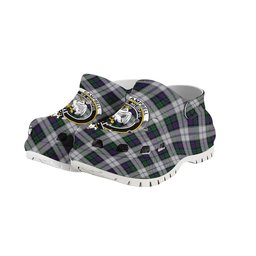ScotsTee Shop Scottish Campbell of Cawdor Dress Crest Women's Tartan Height Increasing Clogs