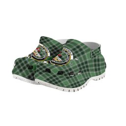 ScotsTee Shop Scottish Donald Lord of the Isles Hunting Crest Women's Tartan Height Increasing Clogs