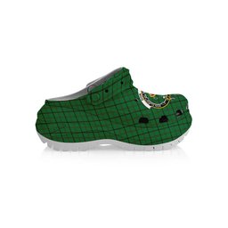 ScotsTee Shop Scottish Don (Tribe-of-Mar) Crest Women's Tartan Height Increasing Clogs