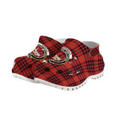 ScotsTee Shop Scottish Donald of Ardnamurchan Modern Crest Women's Tartan Height Increasing Clogs