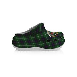 ScotsTee Shop Scottish Donald of The Isles Crest Women's Tartan Height Increasing Clogs