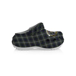 ScotsTee Shop Scottish Davidson of Tulloch Dress Crest Women's Tartan Height Increasing Clogs