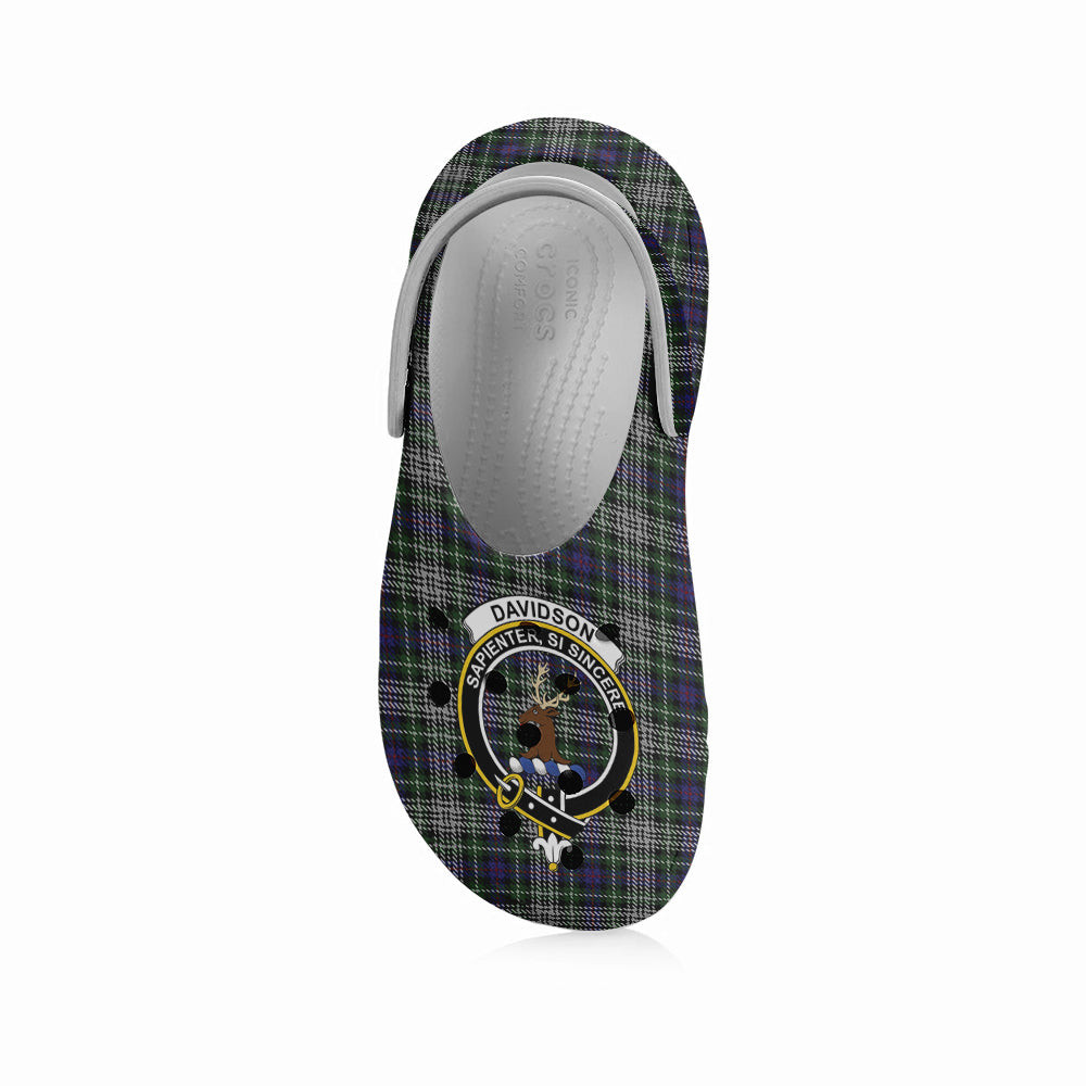 ScotsTee Shop Scottish Davidson of Tulloch Dress Crest Women's Tartan Height Increasing Clogs