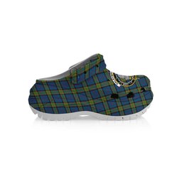 ScotsTee Shop Scottish Dalrymple M of Oxenfoord Crest Women's Tartan Height Increasing Clogs