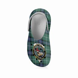 ScotsTee Shop Scottish Donald of the Isles Hunting Ancient Crest Women's Tartan Height Increasing Clogs
