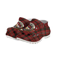 ScotsTee Shop Scottish Donald of Staffa_s Sett Crest Women's Tartan Height Increasing Clogs