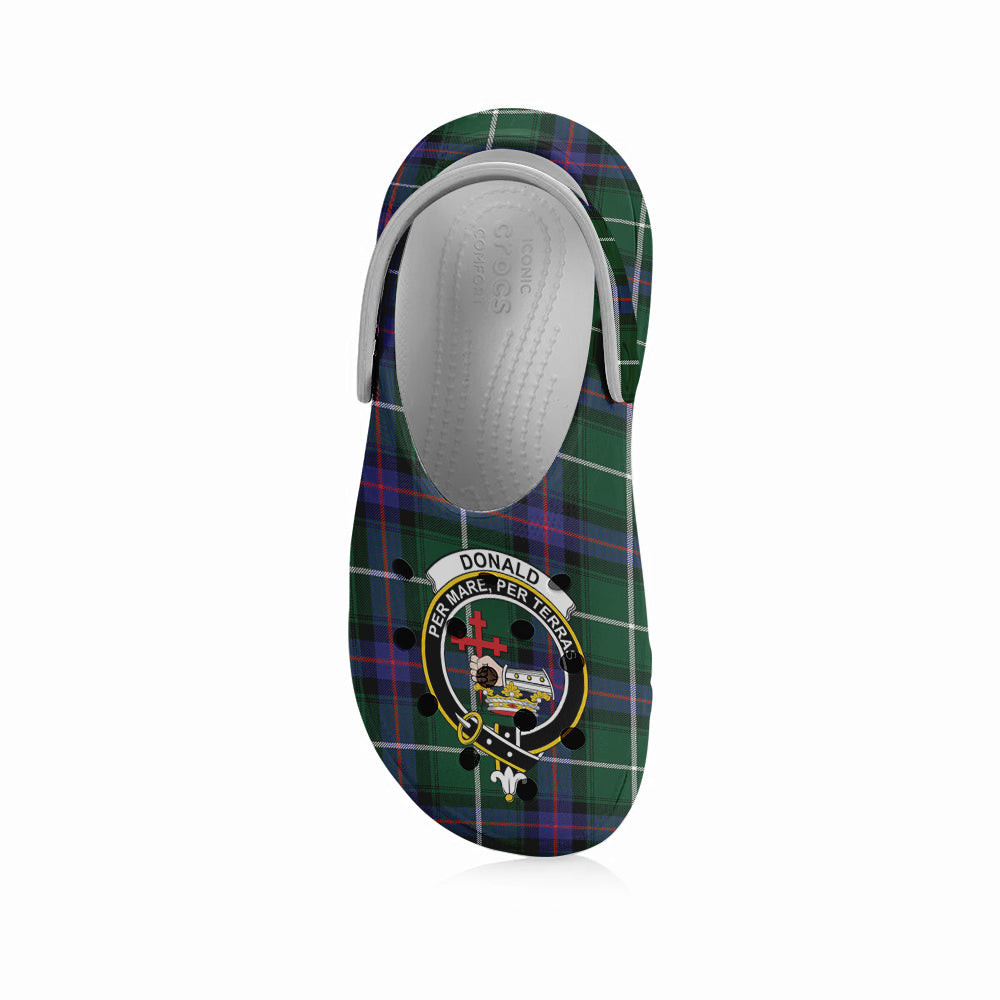 ScotsTee Shop Scottish Donald of the Isles Hunting Modern Crest Women's Tartan Height Increasing Clogs
